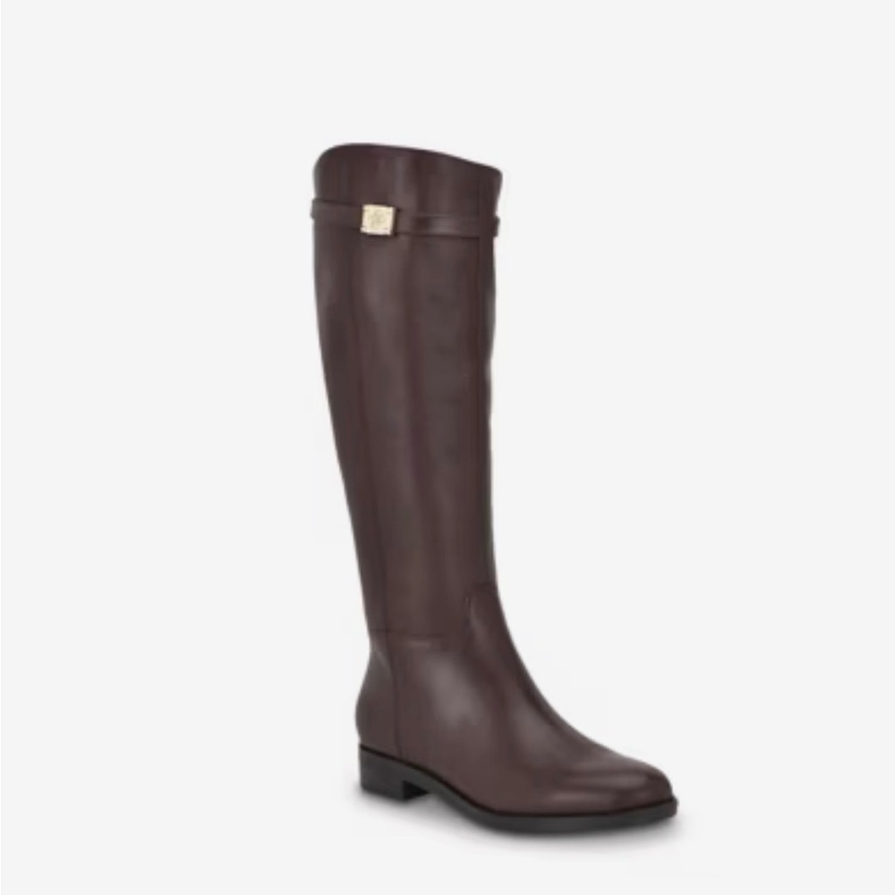 New Guess Zoro Bordeaux Leather Boots Sz 9 M